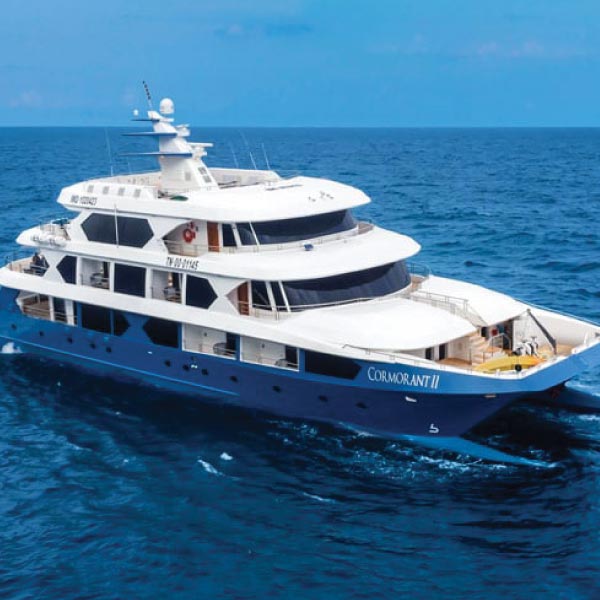 Cormorant II Luxury Yacht: Embark on an exclusive adventure in style. Join our Galapagos Islands cruise for self-flying pilots, where luxury meets unparalleled exploration.