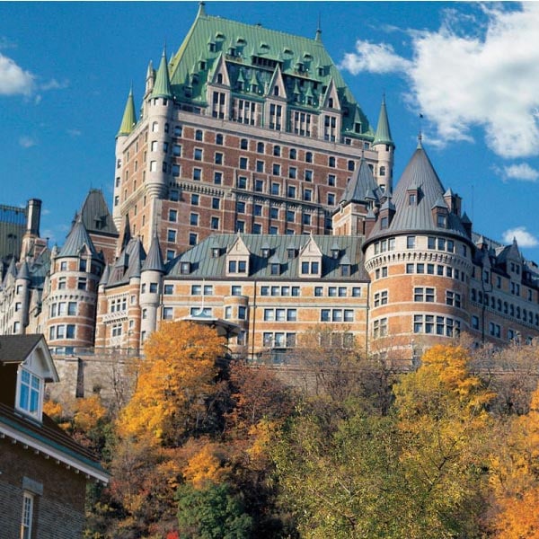 The Fairmont Chateau Frontenac is a historic and luxurious hotel located in Old Quebec City, Canada. With its stunning architecture and picturesque setting overlooking the St. Lawrence River, it offers guests a charming blend of old-world elegance and modern comfort. With its rich history, exquisite dining options, and impeccable service, the Chateau Frontenac provides a truly unforgettable experience in one of North America's most enchanting cities.