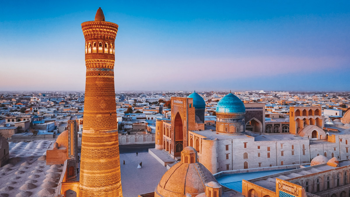 Bukhara, Uzbekistan, a gateway to Europe for self-flying pilots with their own aircraft, offering a journey through time and culture amidst ancient architecture, vibrant markets, and the allure of the Silk Road.