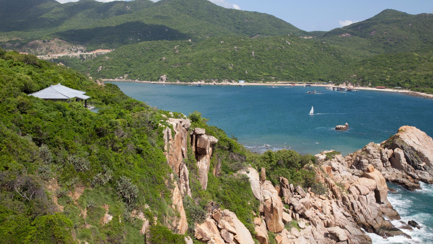 Capture the picturesque beauty of Nha Trang in Vietnam, a captivating stop on the journey to Australia spanning 21 countries, tailored for self-flying pilots. Immerse yourself in the stunning coastal landscapes and vibrant culture of this tropical paradise.