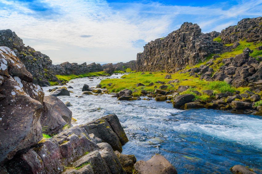 Thingvellir National Park visit while on a self-flying trip in my airplane in Reykjavik, Iceland