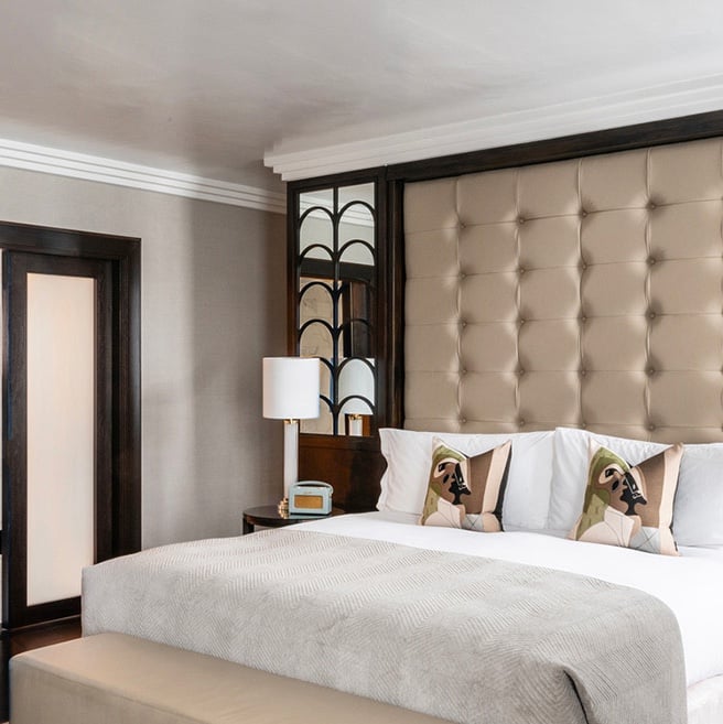 Experience luxury and comfort in the suite at the Westbury Hotel in Dublin, Ireland, where self-flying pilots can unwind in style after a day of exploring the rich heritage and lively atmosphere of this charming city.