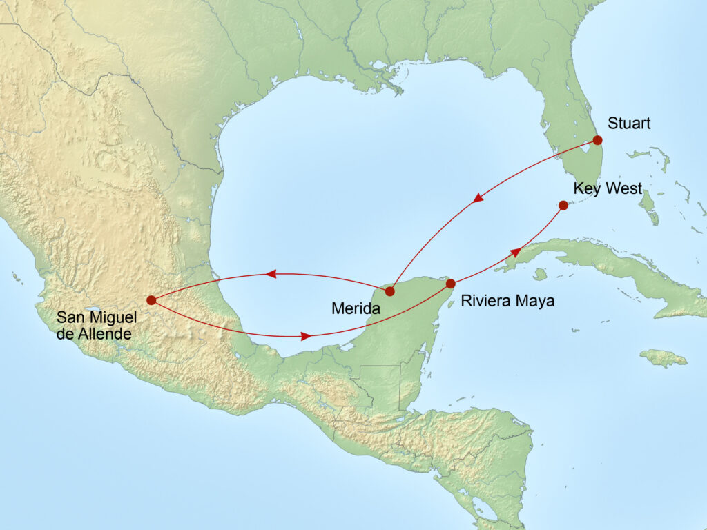 Map Hidden Jewels of Mexico