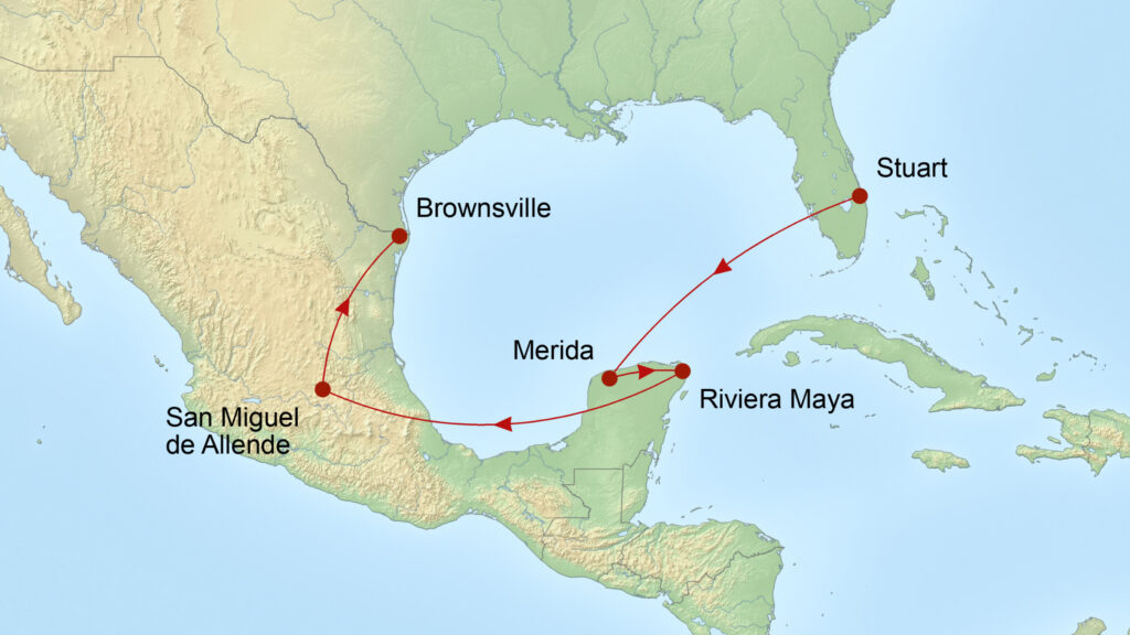 Map Hidden Jewels of Mexico