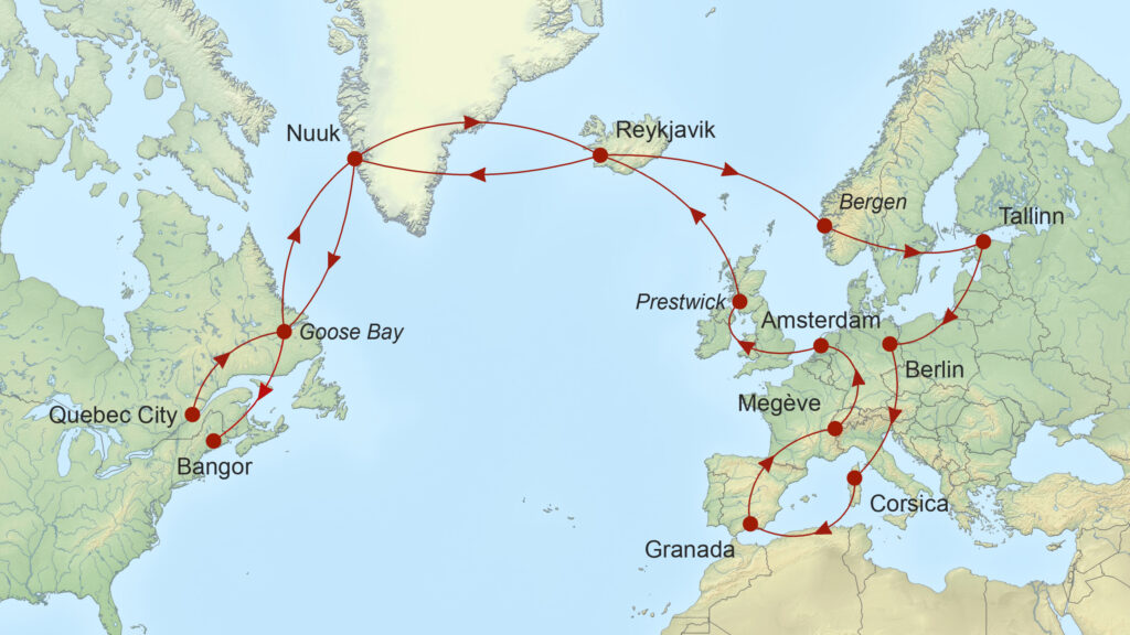Map Journey to Timeless Europe