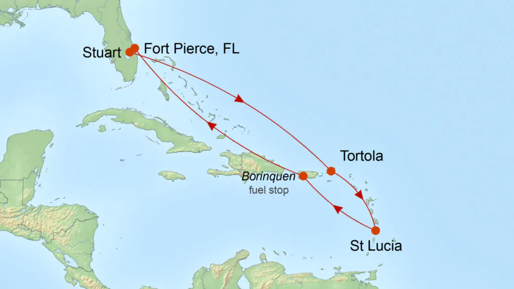Map 7th Annual Citation Journey to The Caribbean